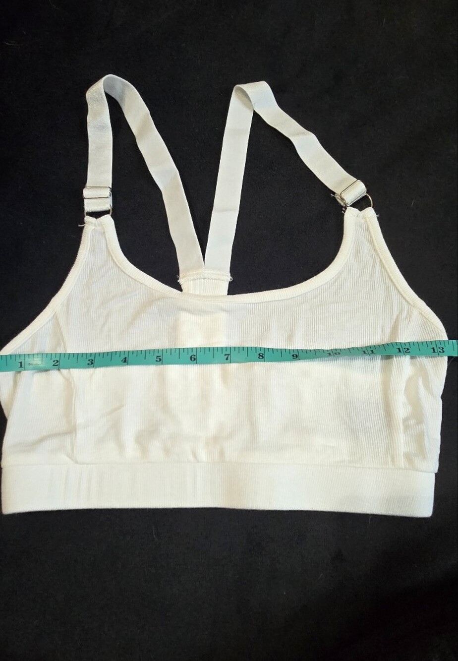 POL White Racerback Sports Bra - Picture 2 of 5